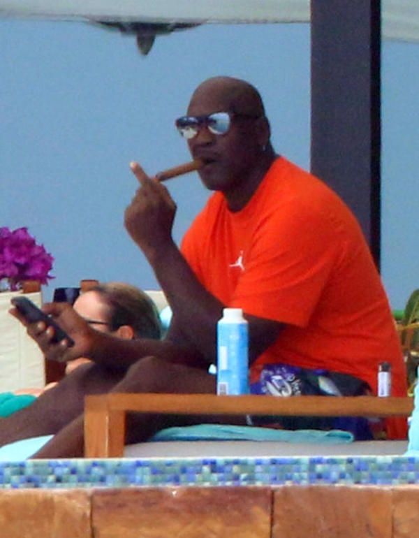 Cabo San Lucas.,Micheal Jordan ,in vacanza con la moglie  Yvette Prieto