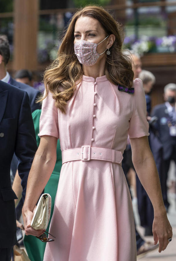 Wimbledon, Kate Middleton in abito rosa alla Finale del torneo di tennis