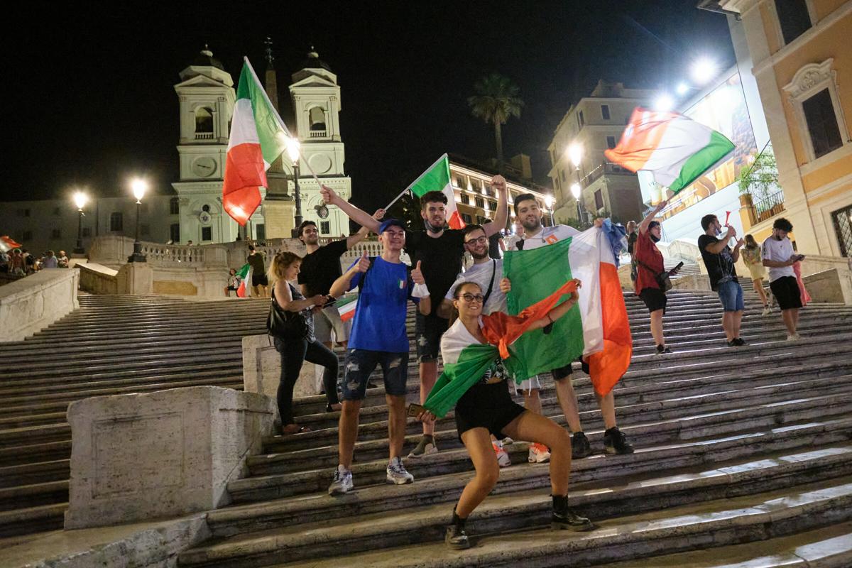 Italia vince Euro 2020 festa tifosi
