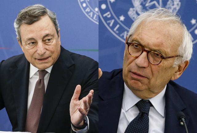 Mario Draghi Patrizio Bianchi Lapresse