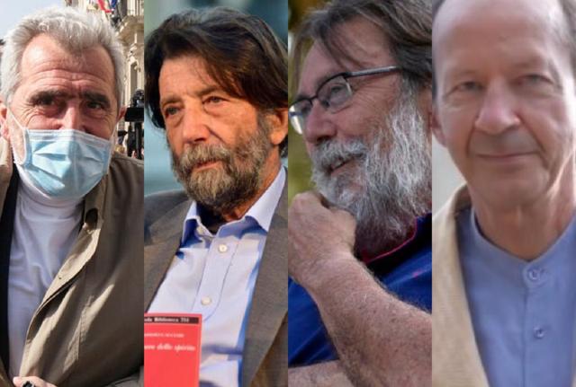 Miozzo, Cacciari, Bencivenga, Agamben (da sinistra)