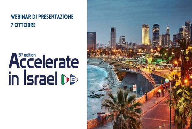 “Accelerate in Israel” in un webinar per le startup italiane