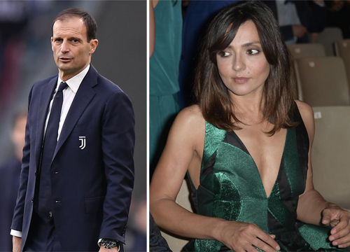 Allegri e la compagna Ambra Angiolini