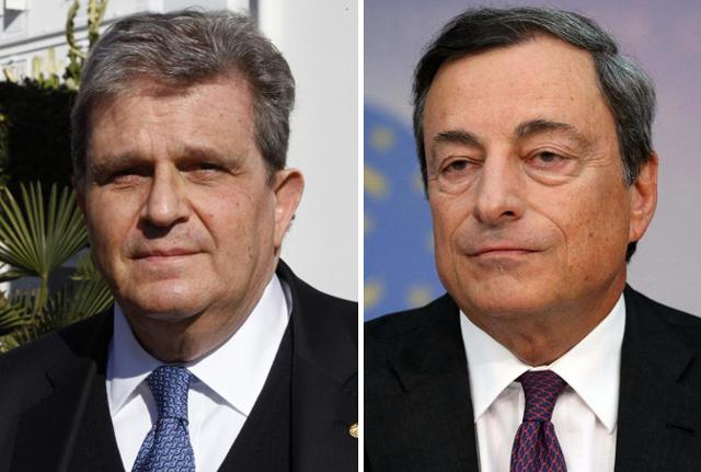 Mario Cricelli (Presidente SIMG) e Mario Draghi (Presidente del Consiglio)