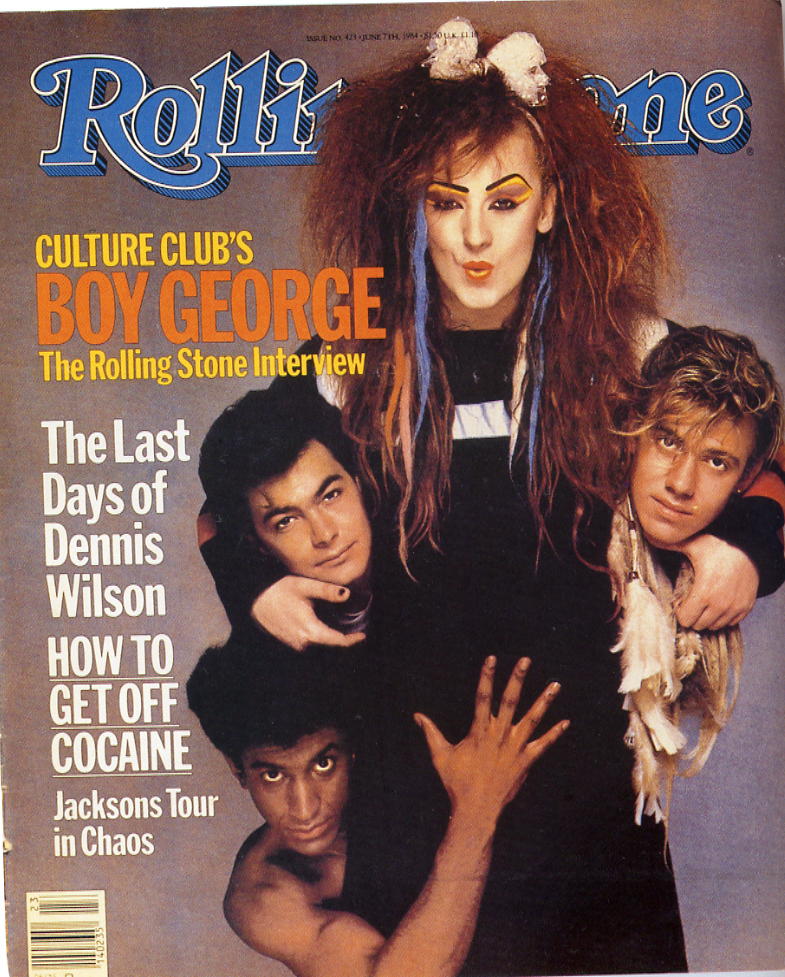 Culture Club Copertina Rollingstone Photo Richard Avedon 7 giugno 1984