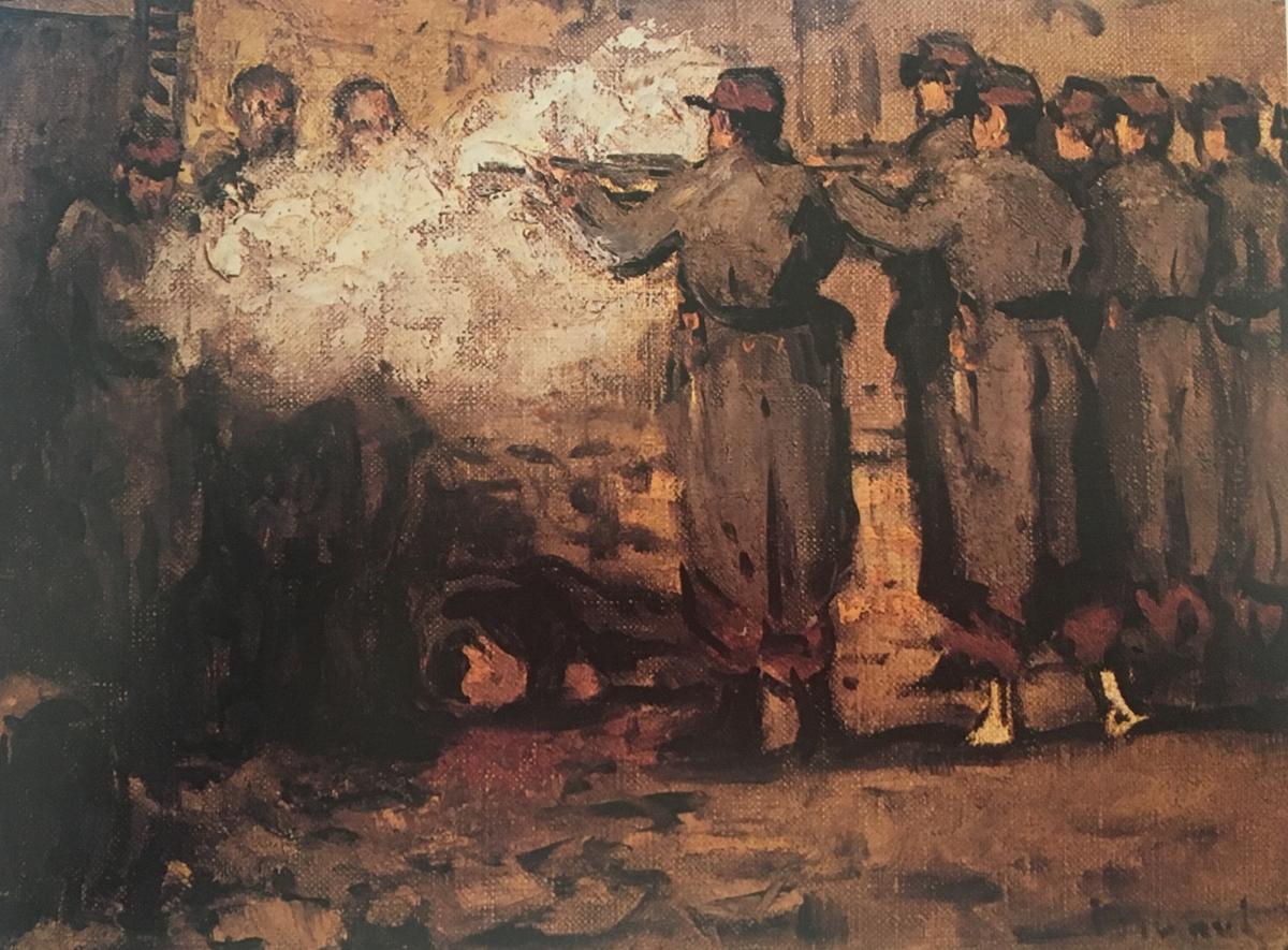Edouard Manet   La barricade, 1871