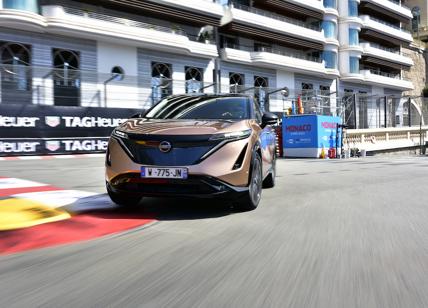 Nissan Ariya il crossover coupé 100% elettrico debutta sul circuito di Monaco