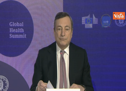 Global Healt Summit a Roma, Draghi: "Ok a sospensione brevetti dei vaccini"