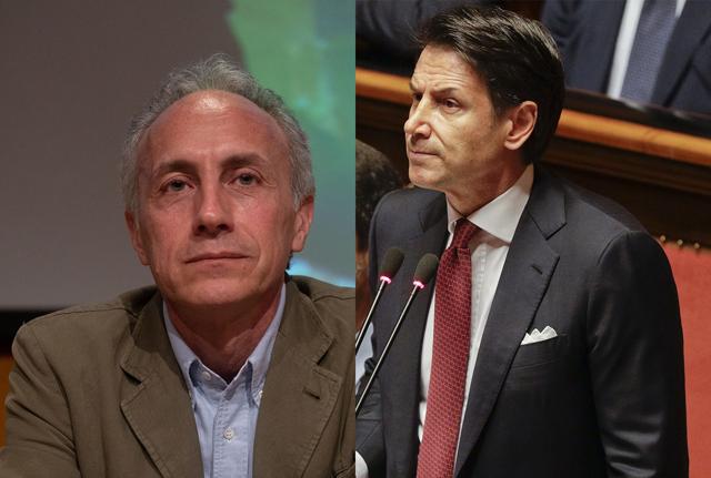 Travaglio Conte Lapresse