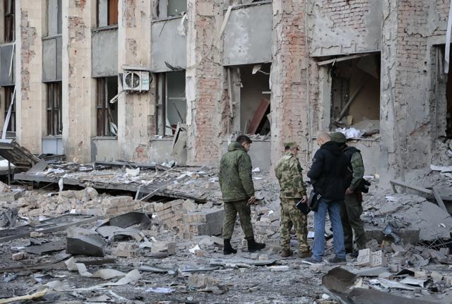 Guerra Russia-Ucraina, raid ucraino su palazzo governo a Donetsk