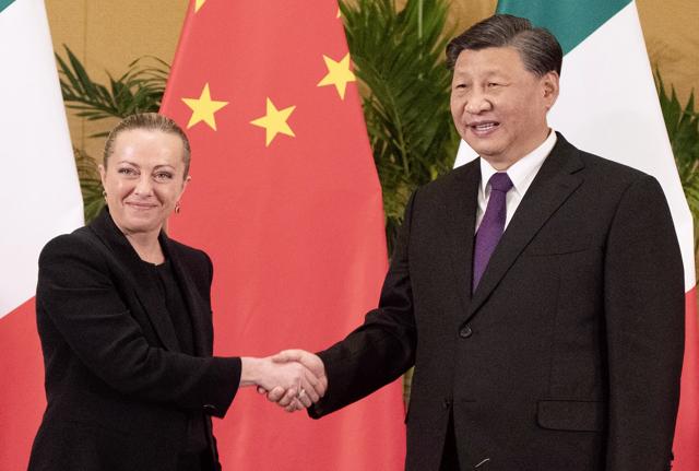 Vertice bilaterale Italia-Cina: Meloni e Xi