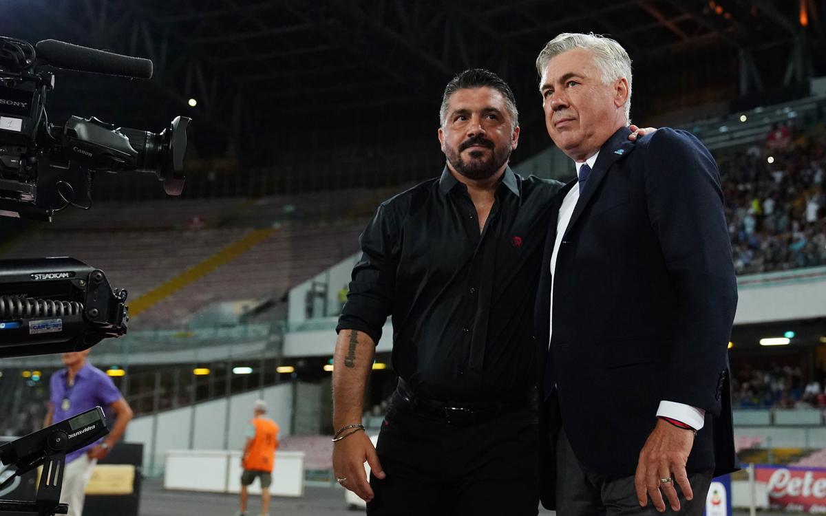 Ancelotti Gattuso problemi milan real madrid valencia