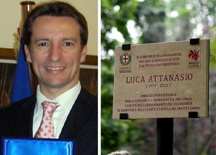 Milano, al Parco Ravizza una targa in ricordo dell'ambasciatore Attanasio