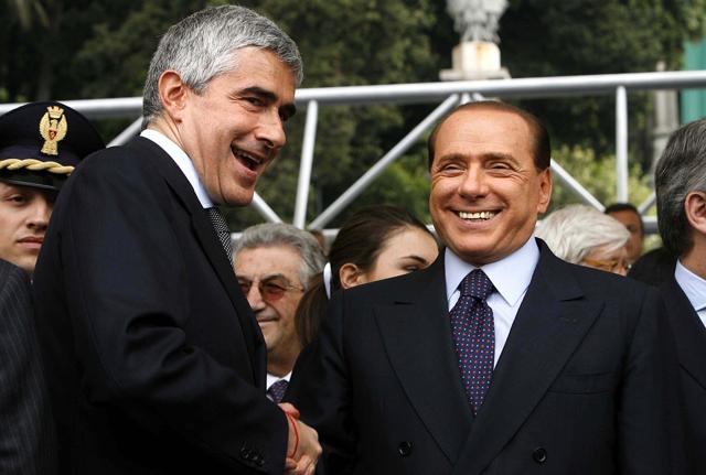 Pier Ferdinando Casini Silvio Berlusconi 