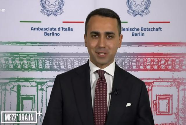 Il ministro degli Esteri italiano Luigi Di Maio