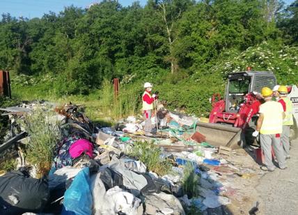 Ama cancella la vergogna Marcigliana: trovati 330 mq di rifiuti