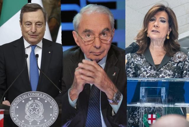 Mario Draghi Giuliano Amato Elisabetta Caselati Quirinale