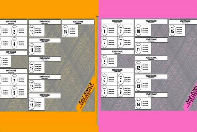 scheda elettorale 2022 fac-simile