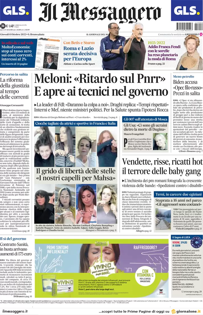 il messaggero 065800372