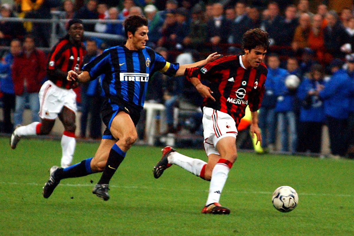 Kakà e Zanetti Milan Inter derby