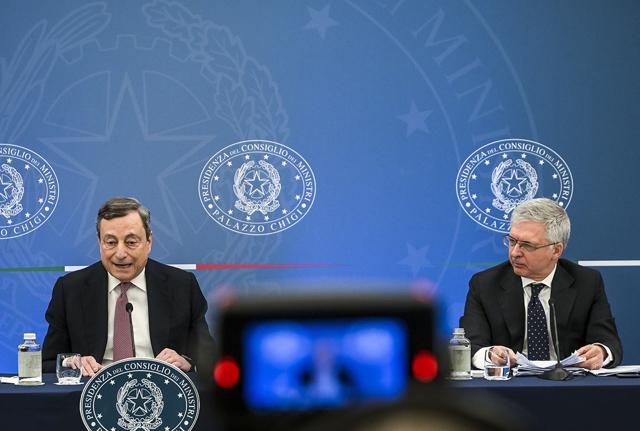 Mario Draghi e Daniele Franco