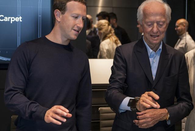 Marc Zuckerberg e Leonardo del Vecchio