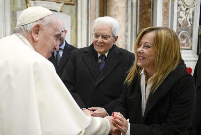 Papa Francesco e Giorgia Meloni