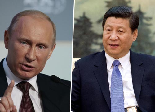 Vladimir Putin, presidente della Federazione russa, e Xi Jinping, segretario del Partito comunista cinese e presidente della Commissione militare centrale e della Repubblica popolare cinese  