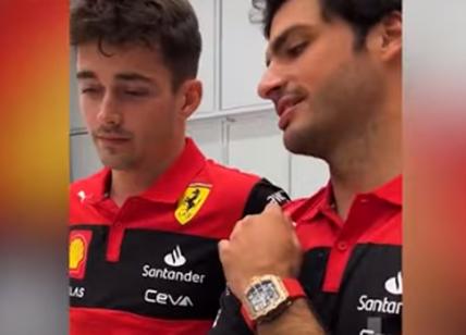 Leclerc e Sainz, vedono la Ferrari F1-75: "Mamma mia...". Video