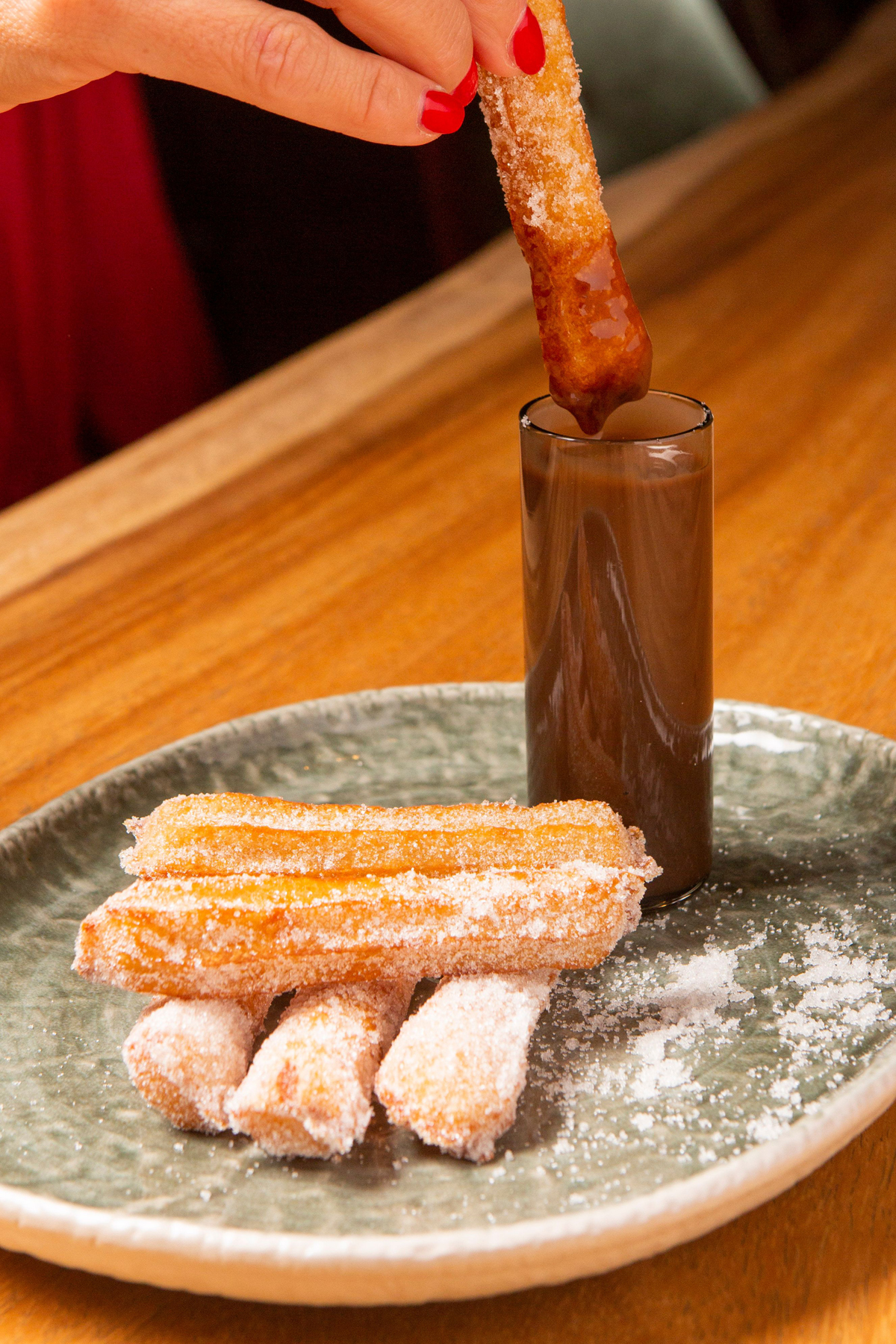 Churros con cioccolato