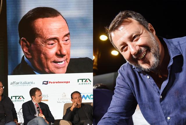 Silvio Berlusconi e Matteo Salvini