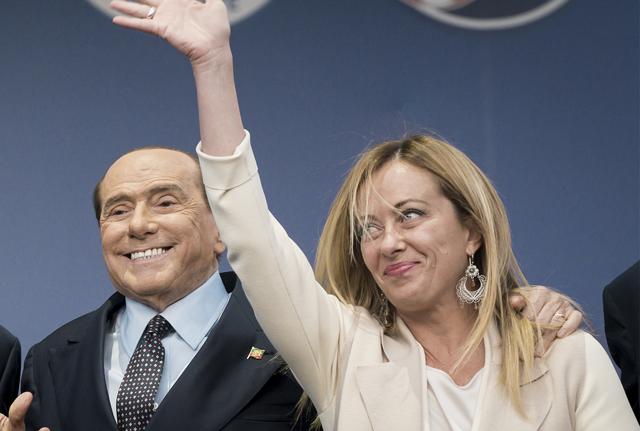 Silvio Berlusconi e Giorgia Meloni