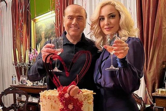 San Valentino: Silvio Berlusconi con Marta Fascina