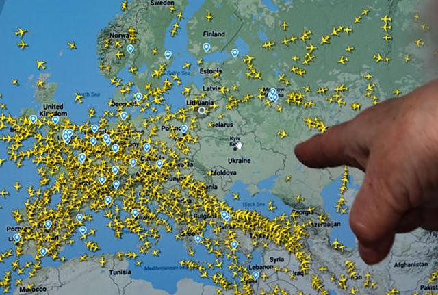 Spazio aereo tra Europa e Russia