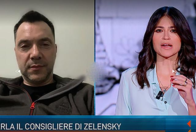 Veronica Gentili intervista il consigliere di Zelensky\