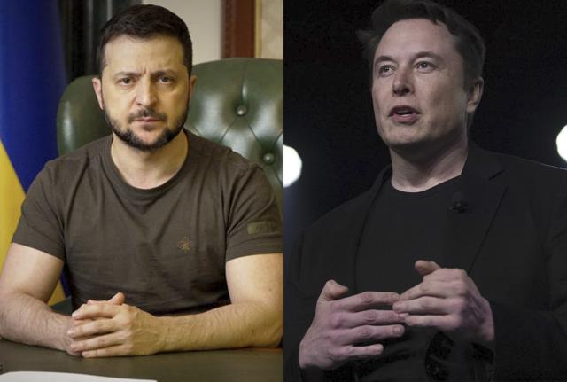 Volodymyr Zelens'kyj e Elon Musk