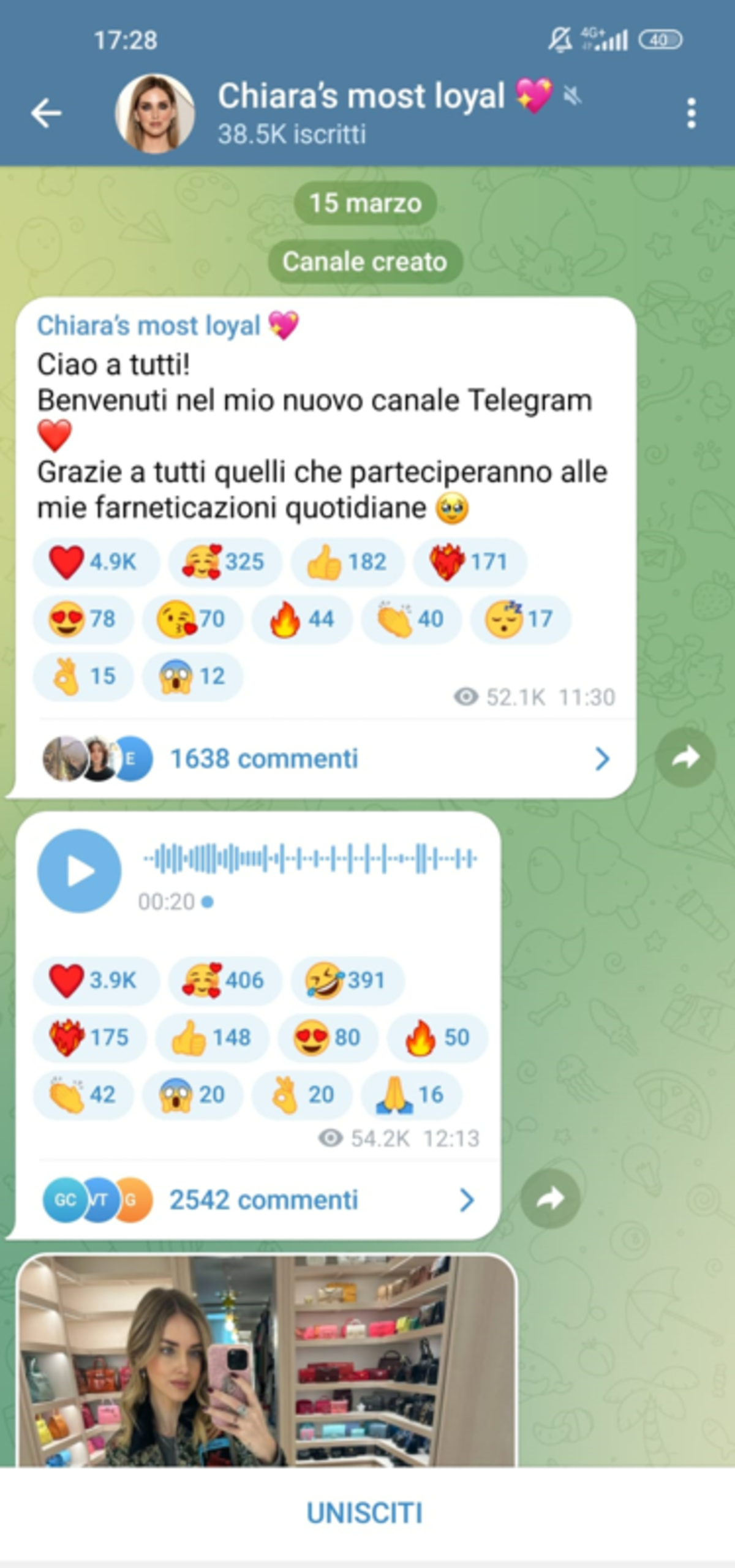 1200 Chiara Ferragni telegram