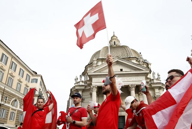 Tifosi di calcio della nazionale svizzera