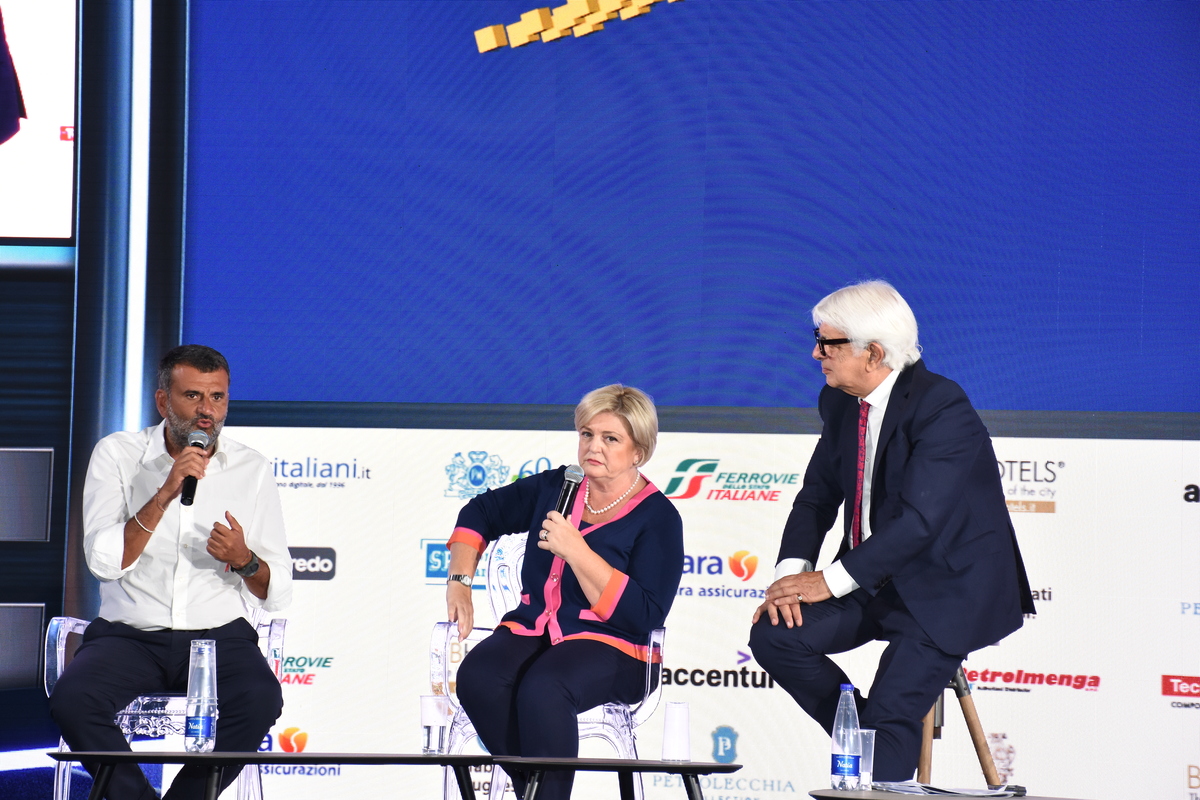 Angelo Maria Perrino, Antonio Decaro e Marina Elvira Calderone. Foto: Nick Zonna 2023