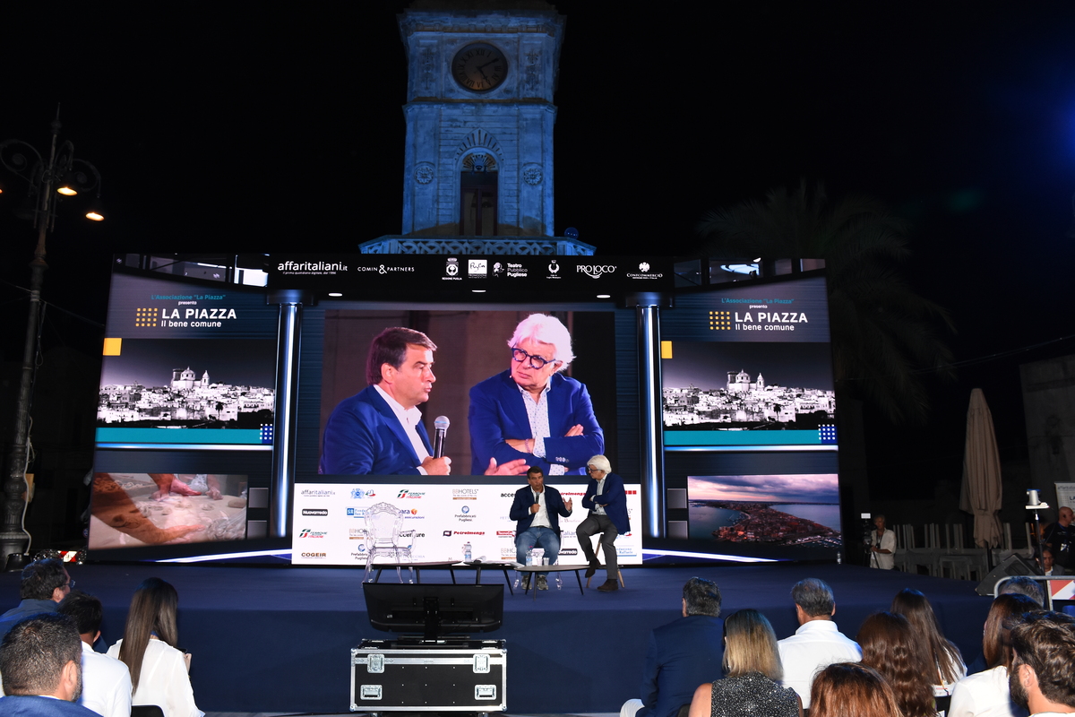 Raffaele Fitto e Angelo Maria Perrino. Foto: Nick Zonna