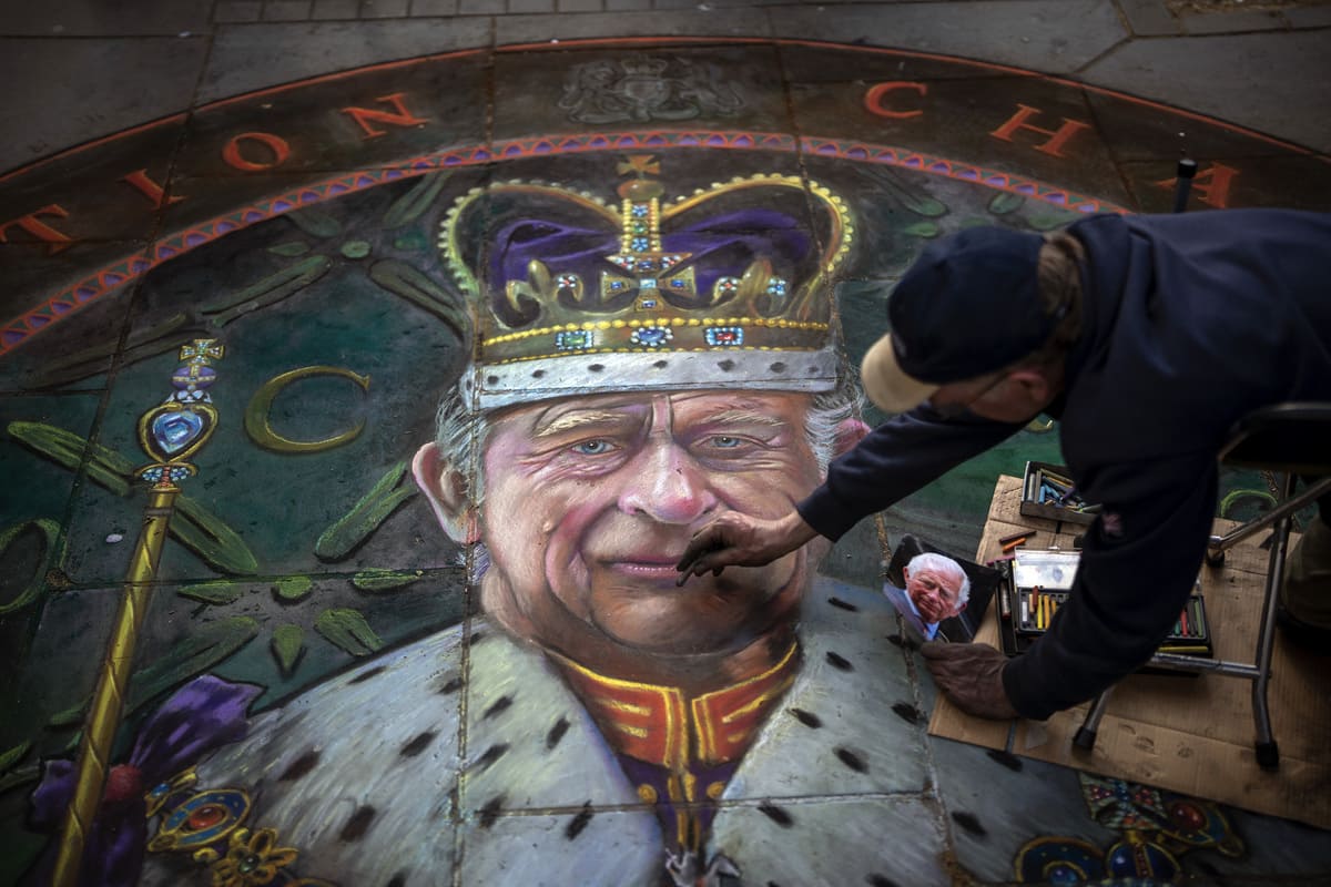 Londra - Preparativi per l'incoronazione di Re Carlo III