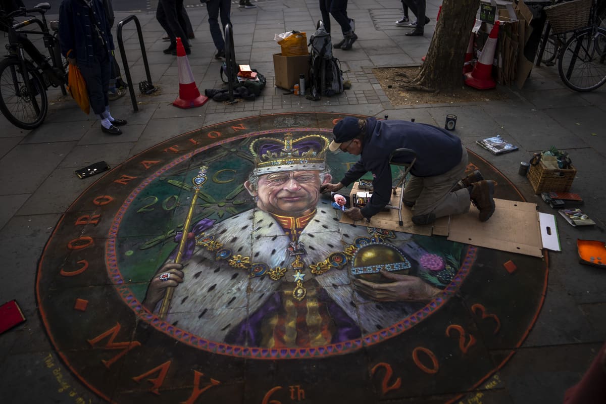 Londra - Preparativi per l'incoronazione di Re Carlo III