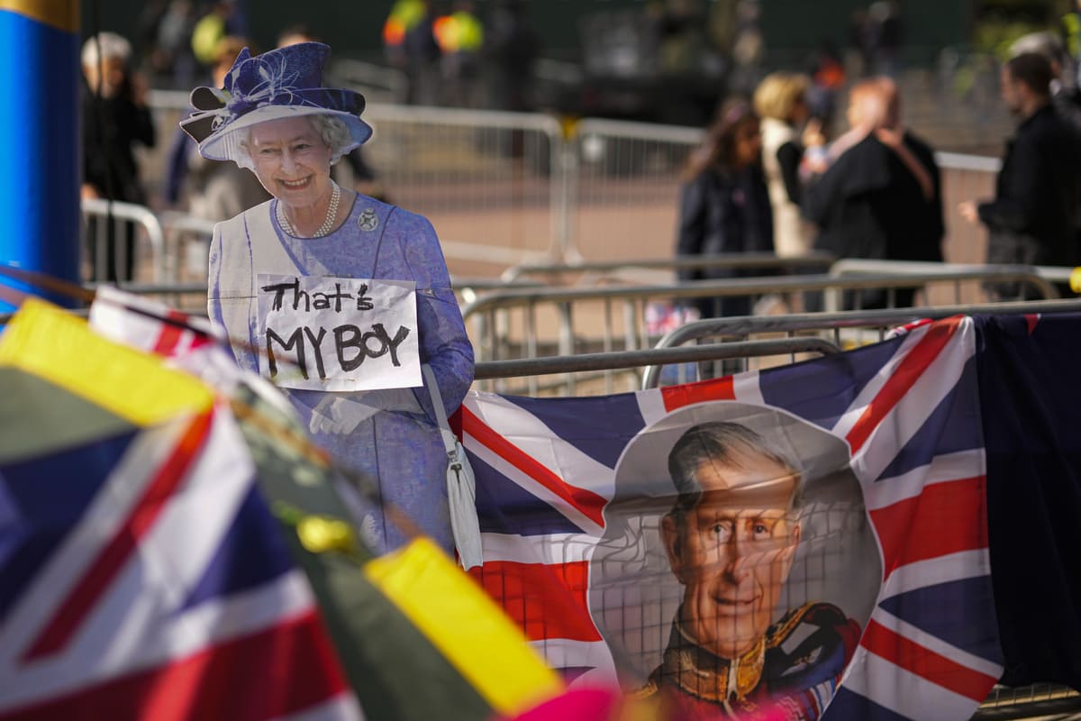 Londra - Preparativi per l'incoronazione di Re Carlo III