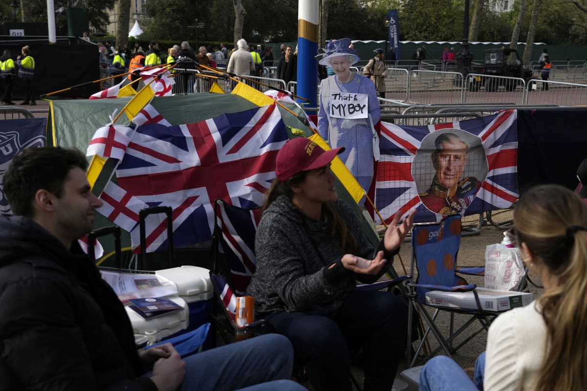 Londra - Preparativi per l'incoronazione di Re Carlo III