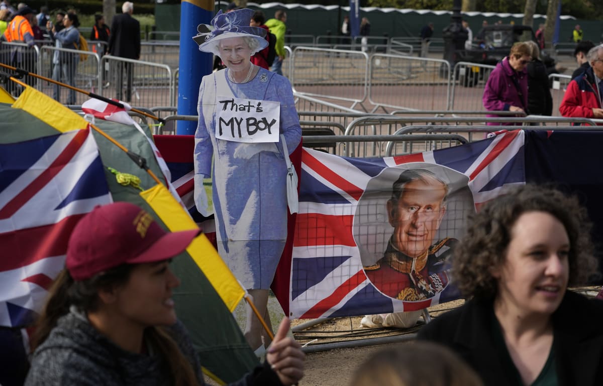 Londra - Preparativi per l'incoronazione di Re Carlo III