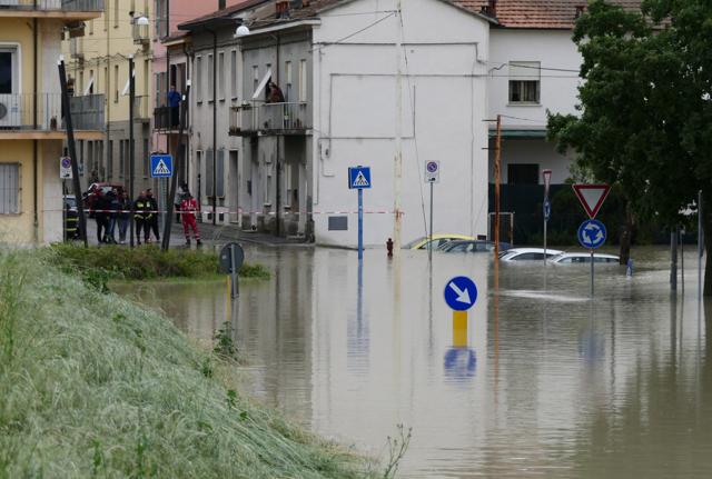 Maltempo in Emilia Romagna. Foto Lapresse