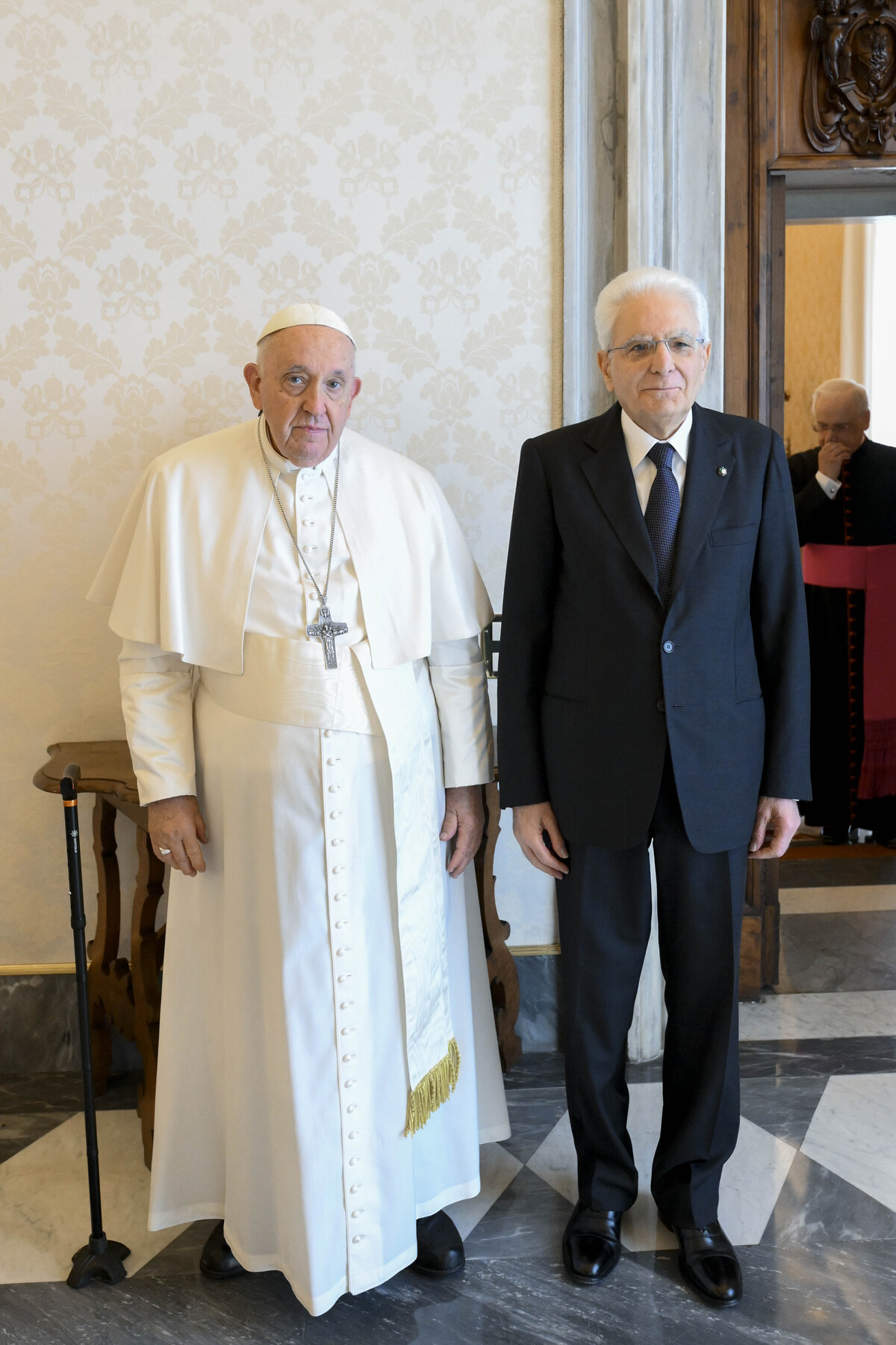 Papa Francesco incontra Il Presidente della repubblica Sergio Mattarella