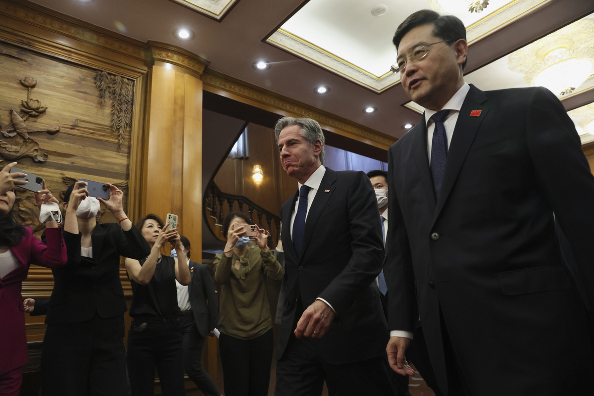  il Segretario di Stato americano Antony Blinken in visita a Pechino