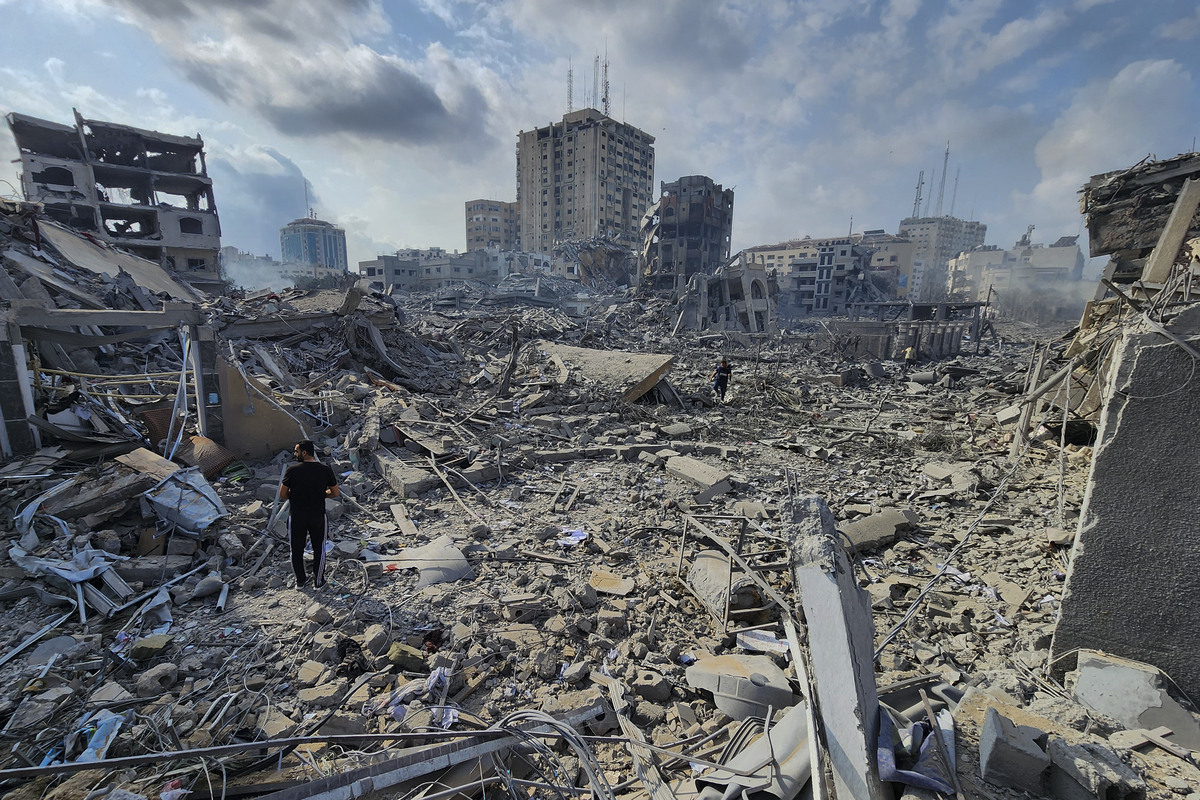 Gaza, la distruzione dopo gli attacchi israeliani