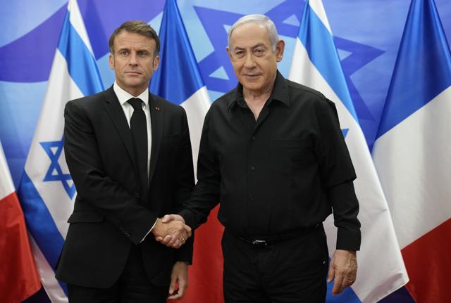 Emmanuel Macron in visita in Israele